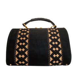 Autre Marque Borsa Roberta Di Cameroni in velluto e pelle Multicolore