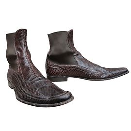 Dolce & Gabbana Stivali di pitone Marrone