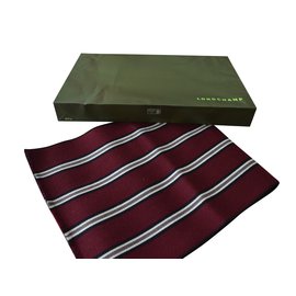 Longchamp-Men Scarves-Dark red