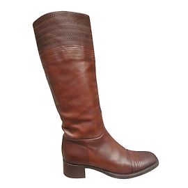 Bottes Jil Sander en cuir marron Taille 38 Marron