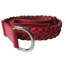 Burberry Belts Red