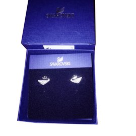 Orecchini Swarovski Swan Argento Argento