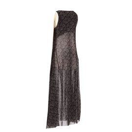 Issey Miyake-Issey  Miyake Lace Long 2 Way Dress-Black,Dark grey