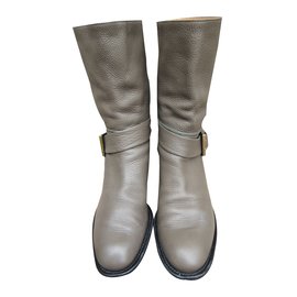 Chloé-Ankle Boots-Grey