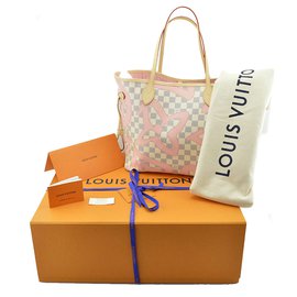 Louis Vuitton-Neverfull Tahitienne Louis Vuitton novo-Rosa