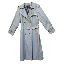Trench Coat Burberry Cinza Cinza