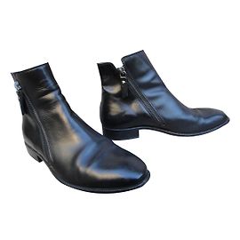 Autre Marque Botines Attilio Giusti Leombruni AGL de cuero negro Negro