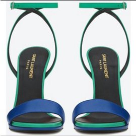 Saint Laurent-Sandals-Blue,Green