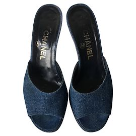 Sandali Chanel Blu