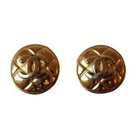 Chanel Boucles d'oreilles Vintage Doré