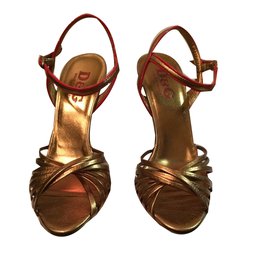 Dolce & Gabbana-Sandals-Golden