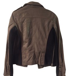 Iro-Biker jackets-Taupe