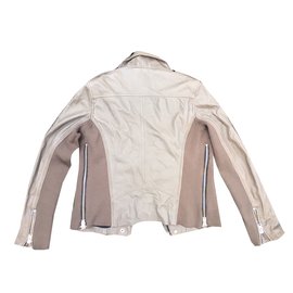 Iro-Biker jacket-Caramel