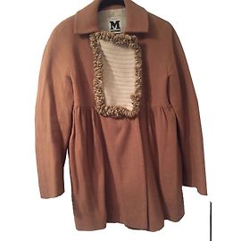 Missoni Claudine collar wool coat caramel Caramel