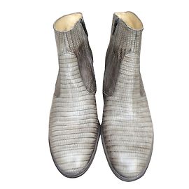 Botas Free Lance Demy 7 de couro cinza Cinza