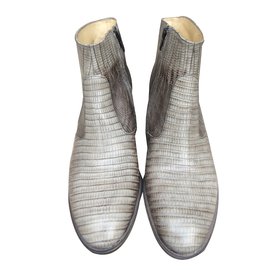 Free Lance Demy 7 zip boot grey leather Grey