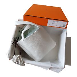 Hermès PICOTIN LOCK 22 TAURILLON CLEMENCE BLANC Blanc