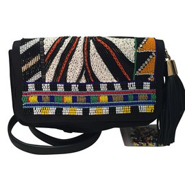 Pochette Emilio Pucci Brodée de Perles Multicolore