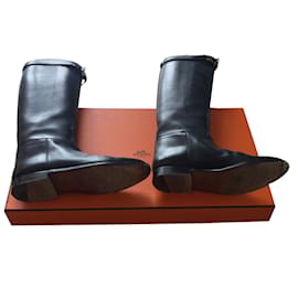 Hermès Stiefel Schwarz