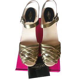 Swedish Hasbeens Sandals Golden