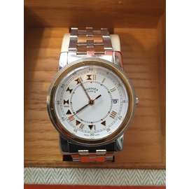 Hermès-Beautiful Hermes Carrick large model-Silvery,Golden