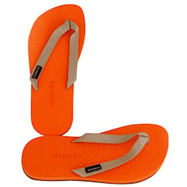 Hermès-Sandales de plage Hermès-Orange