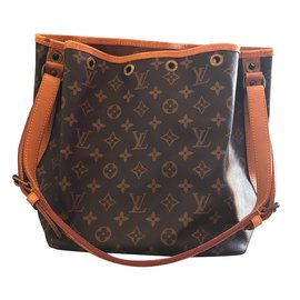 Louis Vuitton-Louis Vuitton Noé  PM Monogram-Brown,Golden