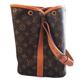 Louis Vuitton-Louis Vuitton Noé  PM Monogram-Brown,Golden