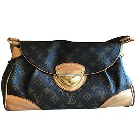 Sac à main Louis Vuitton Beverly MM en cuir marron Marron