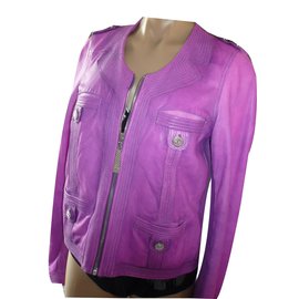 Just Cavalli-Biker jackets-Pink