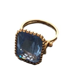 Autre Marque-Vintage Ring-Blau