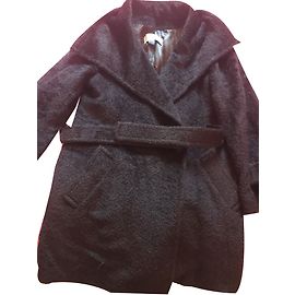 Abrigo Gerard Darel de alpaca marrón oscuro Marrón oscuro