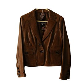 Oakwood Brown Leather Jacket Brown