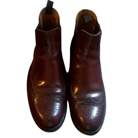 Church's-Ankle Boots-Dark red