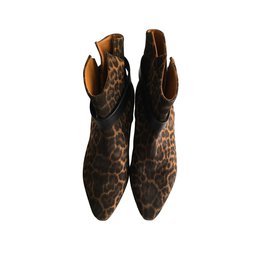 Saint Laurent-Ankle Boots-Brown