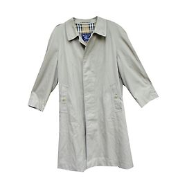 Burberry Beige Cotton Gabardine Raincoat Beige