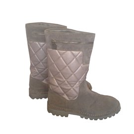 Chanel-Boots-Grey