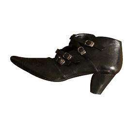 Autre Marque Botines HEYRAUD de cuero negro Negro