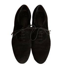 Autre Marque Richelieu Philippe Papadopoulos daim noir taille 38 Noir