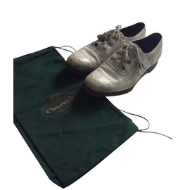 Church's-Lace ups-White