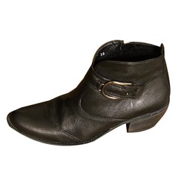 Autre Marque-ESPACE Ankle Boots-Black