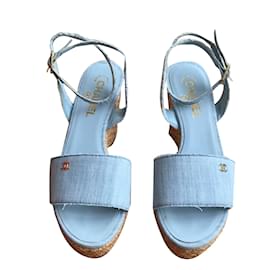 Chanel-Sandals-Blue
