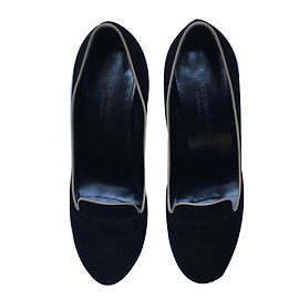 Escarpins Louis Vuitton Noir Daim Noir