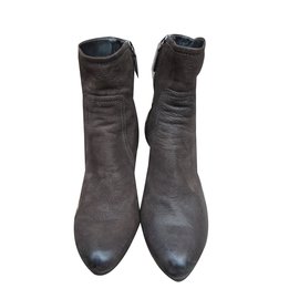 Prada-Ankle Boots-Dark brown