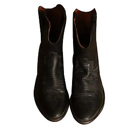 Catarina Martins Iguana Danger Black Santiags Nero