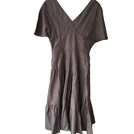 Robe Miu Miu en soie taupe Taupe