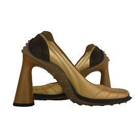 Miu Miu Escarpins Doré