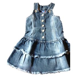 Autre Marque Rock&Roll Jeanskleid Blau 94cm Blau