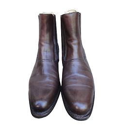 Paraboot Leather Chelsea Ankle Boots Brown Brown