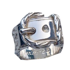 Hermès-Ring Sellier-Silber
